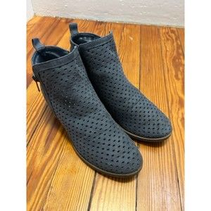 CARLOS by Carlos Santana Gray Mesh Breathable Mesh Booties Zip Up Size 6